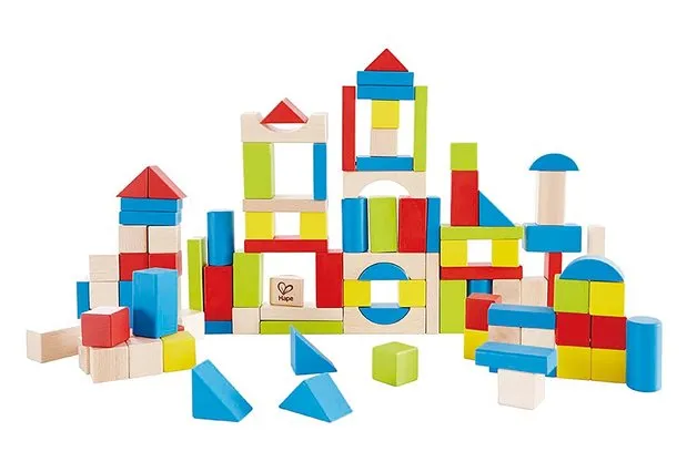 100-teiliges Holz-Bausteine-Set von Hape