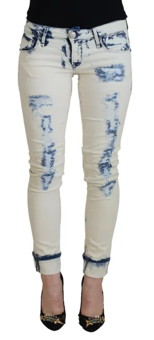 Acht Baumwoll-Skinny Damen Tatte Damenjeans