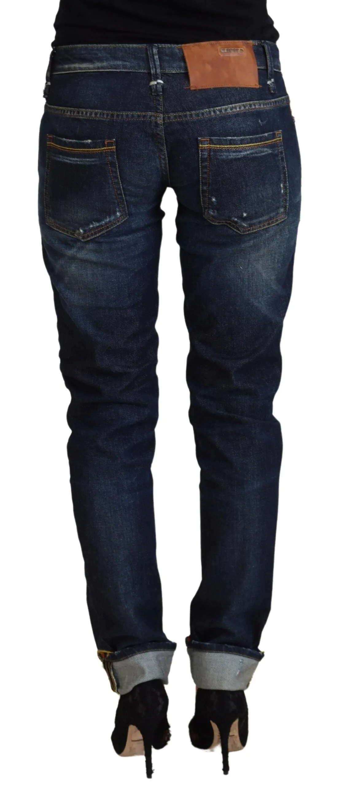 Acht Baumwolle Slim Fit Damen Casual Damenjeans