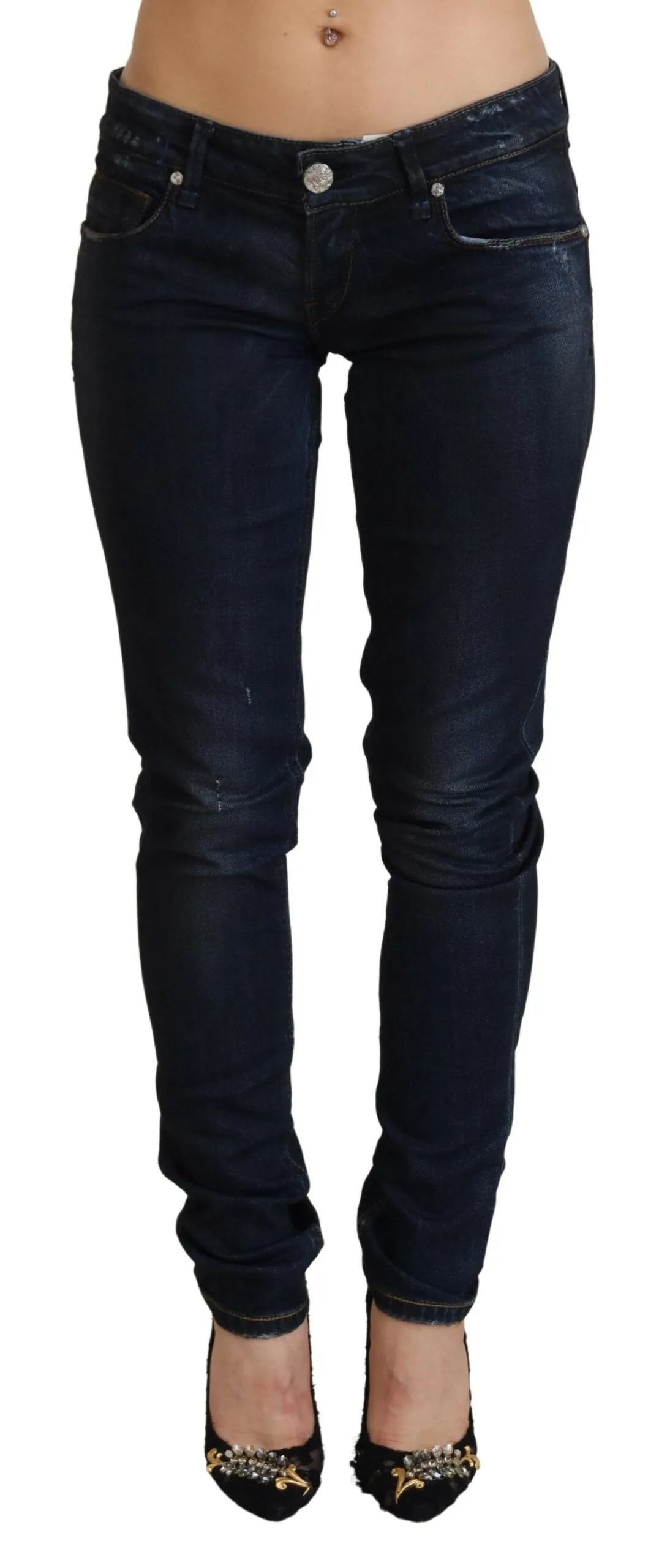 Acht Low Waist Slim Fit Damen Jeans für Frauen