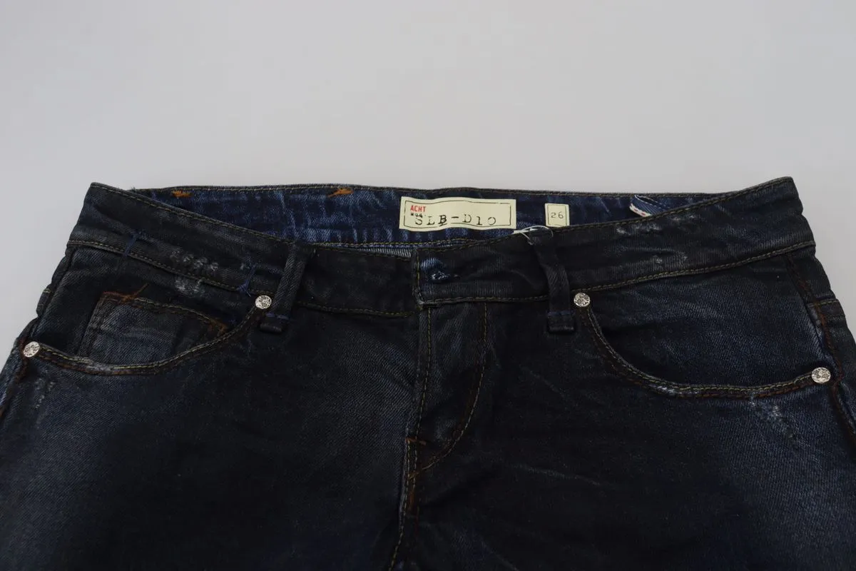 Acht Low Waist Slim Fit Damen Jeans für Frauen