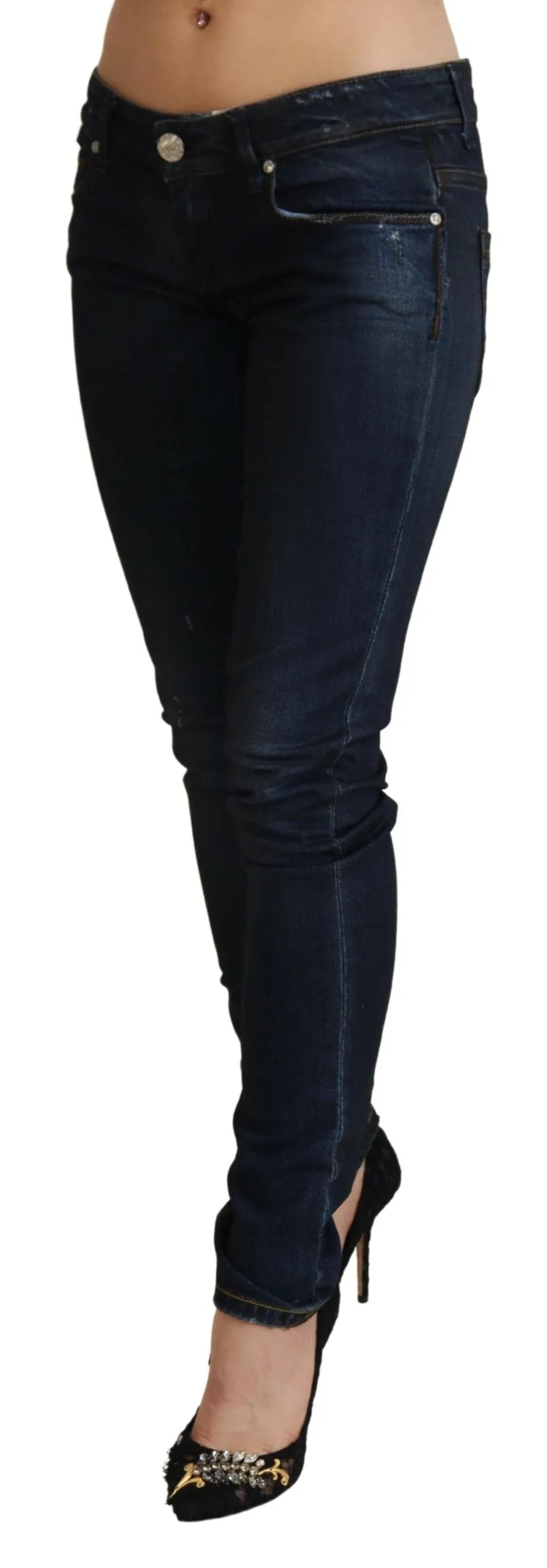 Acht Low Waist Slim Fit Damen Jeans für Frauen