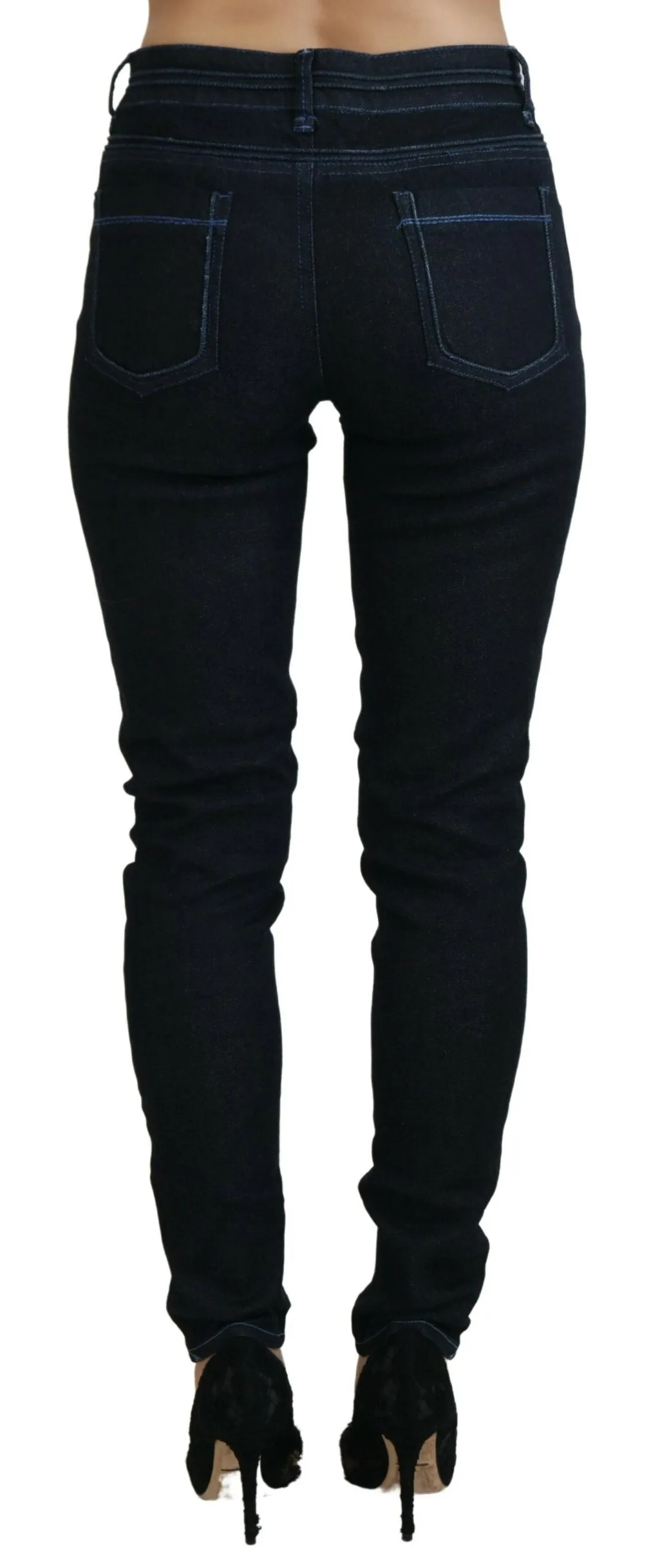 Acht Niedrige Taille Schlanke Passform Damen Jeans für Frauen