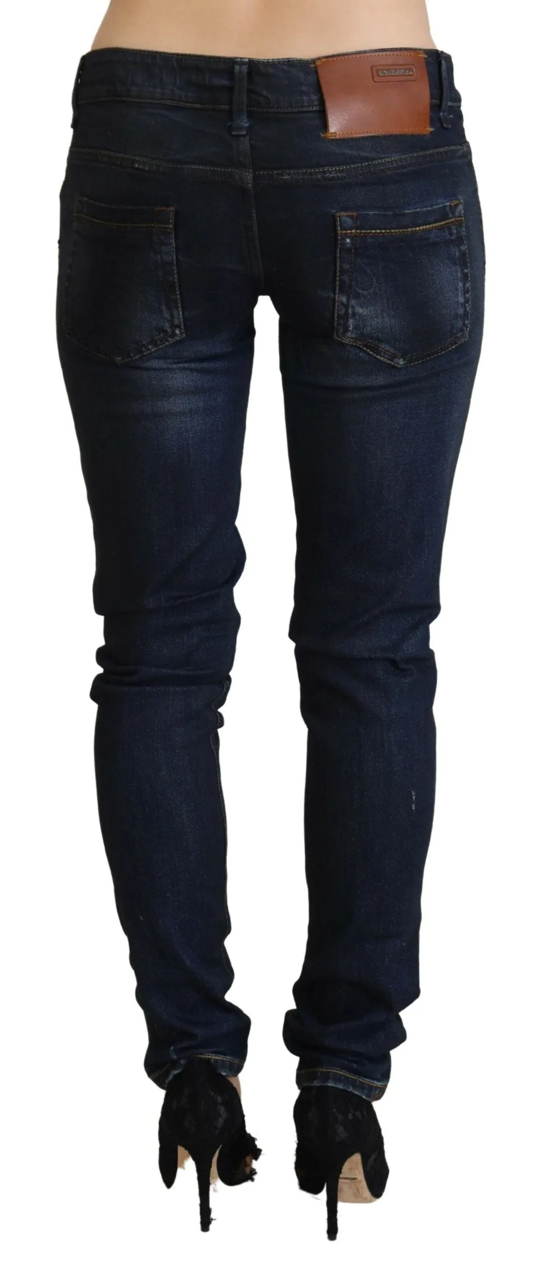 Acht Low Waist Slim Fit Damen Jeans für Frauen