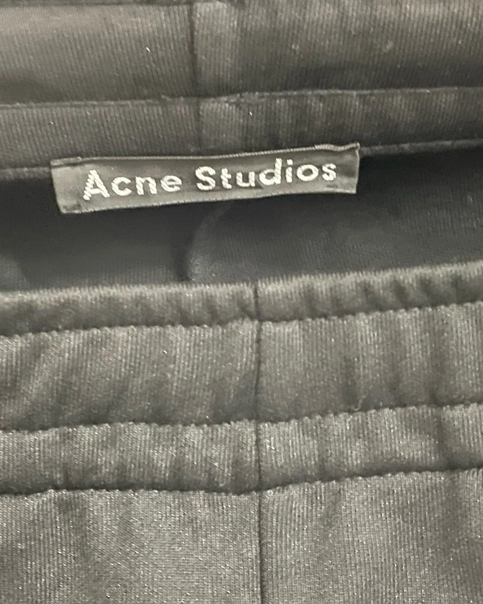 Acne Studios Norwich Gesichts-Trackhose in Schwarz aus Polyester