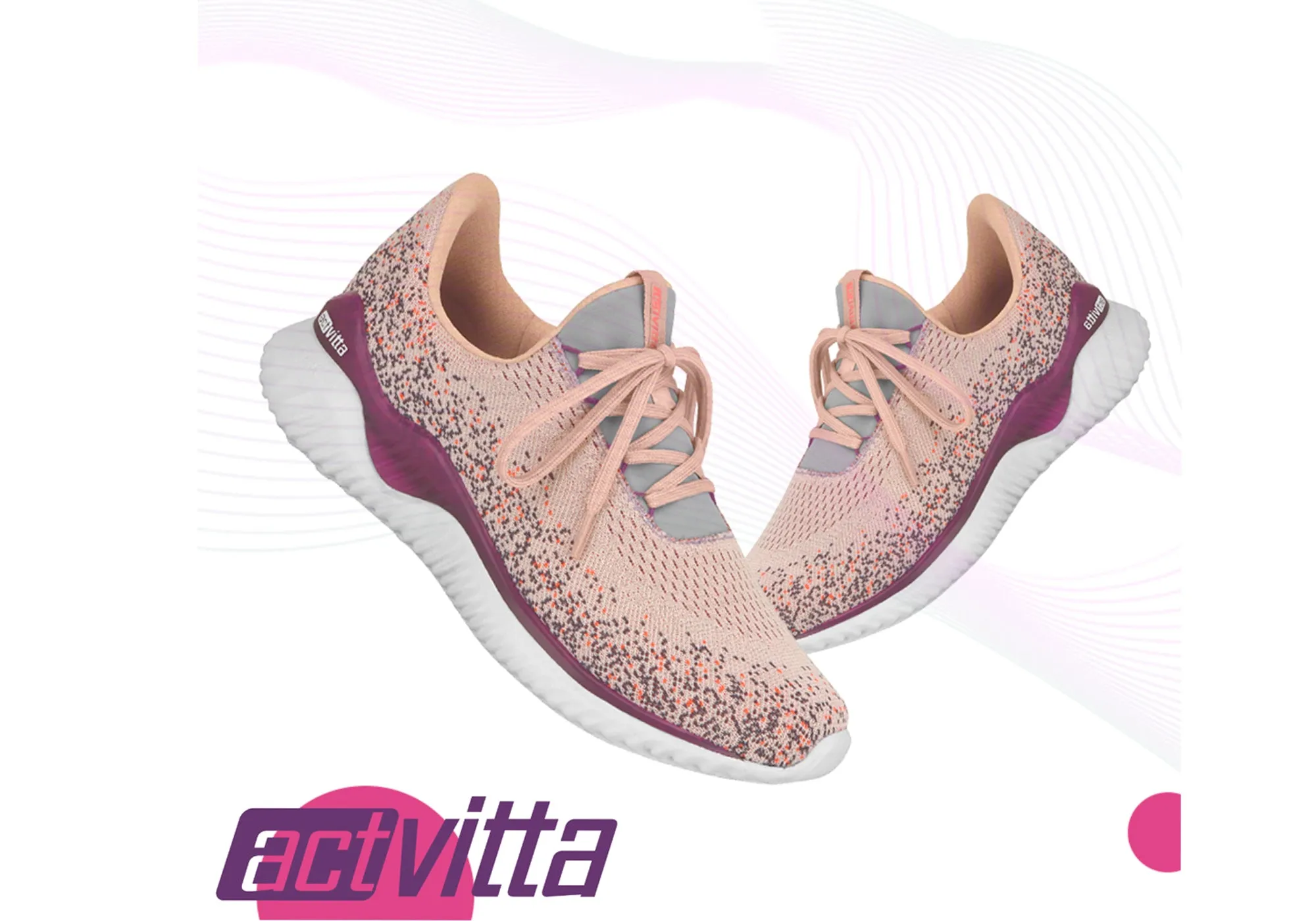 Actvitta Anari Damen Bequeme Leichte Schuhe mit Polsterung für Aktive, Actvitta Schuhe