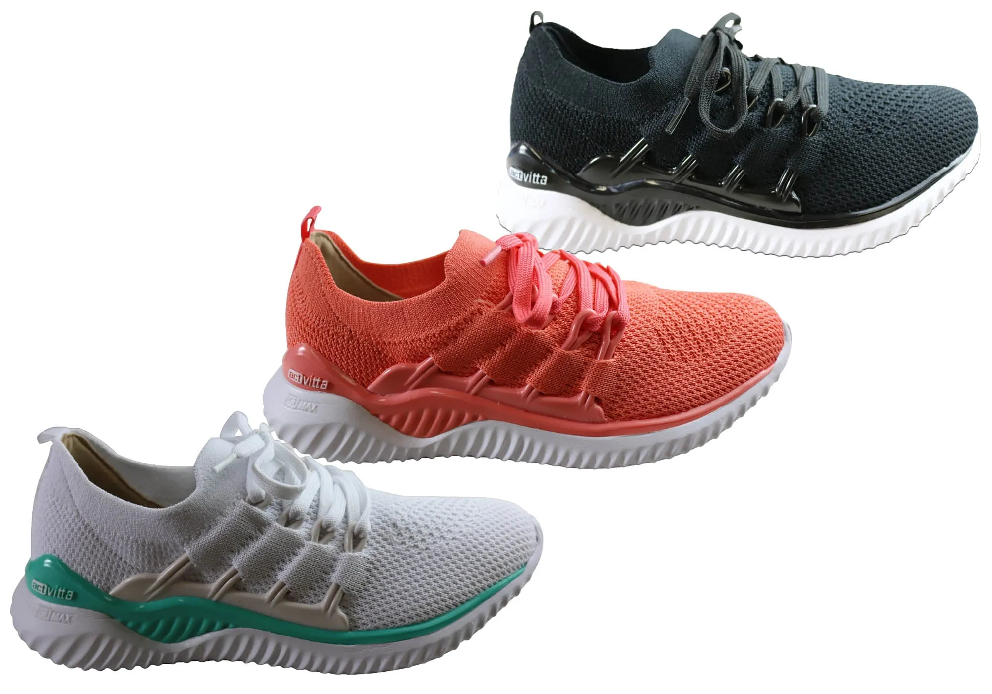 Actvitta Grid Damen Komfortable gepolsterte Aktivschuhe Hergestellt in Brasilien Actvitta Schuhe