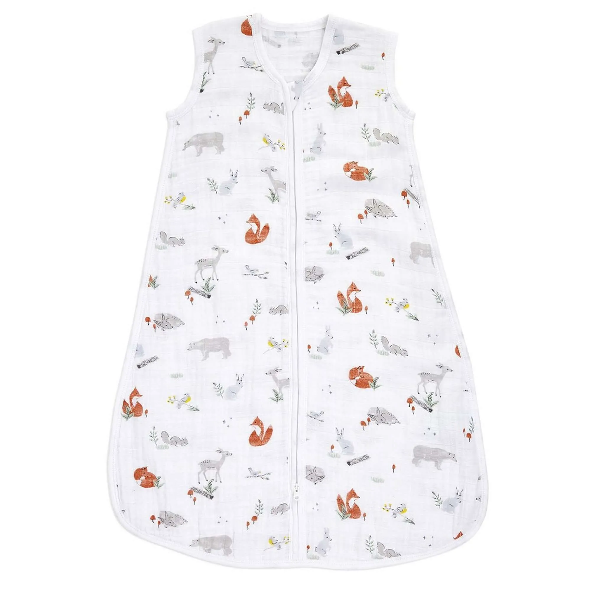 ADEN   ANAIS Baumwoll-Musselin Leichter Schlafsack 1Tog - Öko-Wald