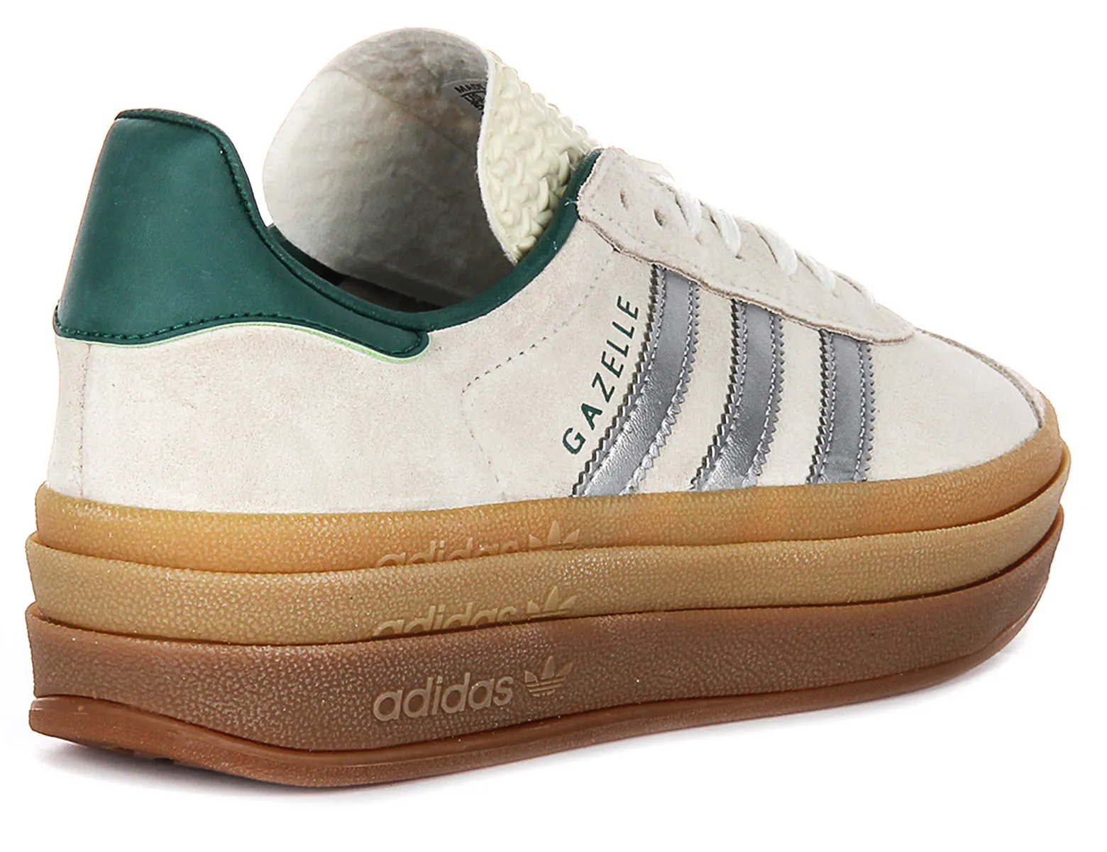 Adidas Gazelle Bold In Off White Silber Für Damen Schuhe Adidas