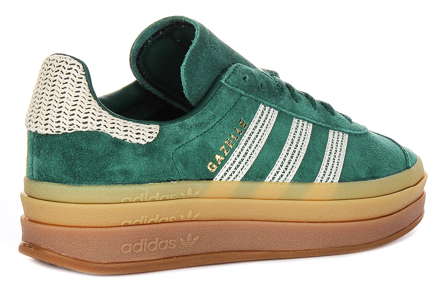 Adidas Gazelle Bold W in Grün Gold für Damenschuhe Adidas