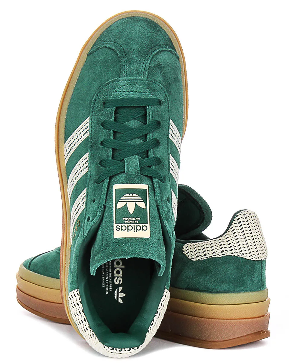Adidas Gazelle Bold W in Grün Gold für Damenschuhe Adidas