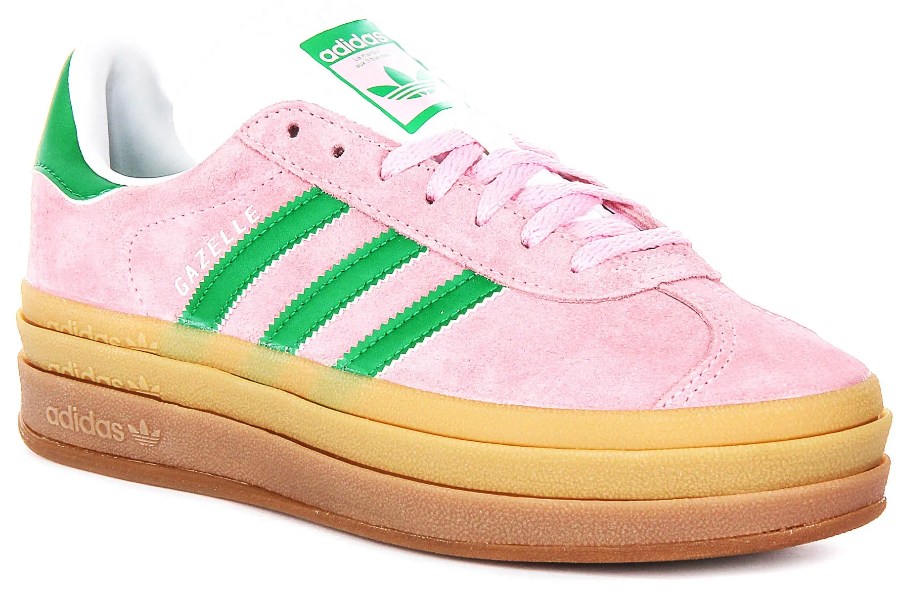 Adidas Gazelle Bold W in Rosa Weiß für Damen Schuhe Adidas