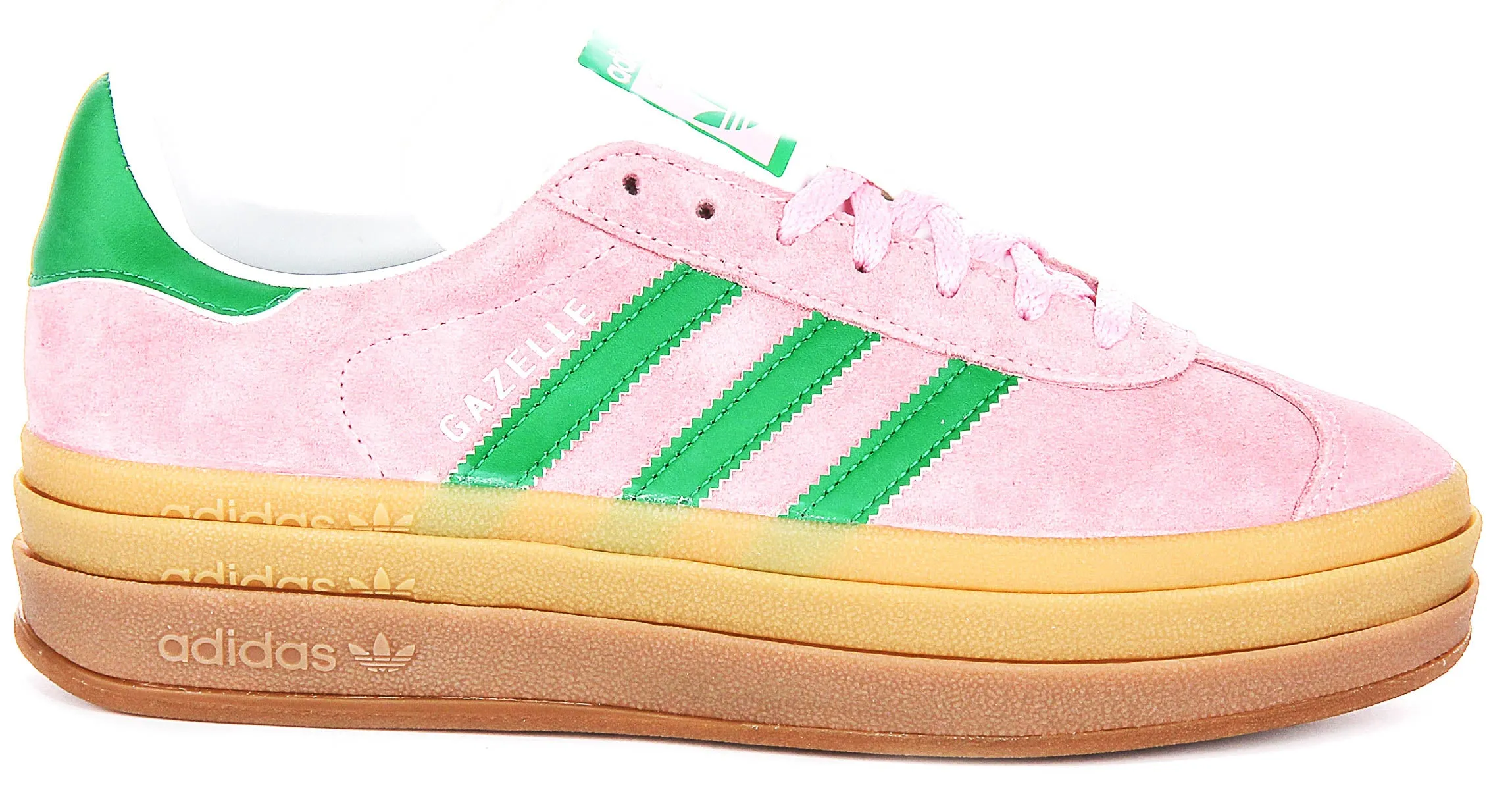 Adidas Gazelle Bold W in Rosa Weiß für Damen Schuhe Adidas