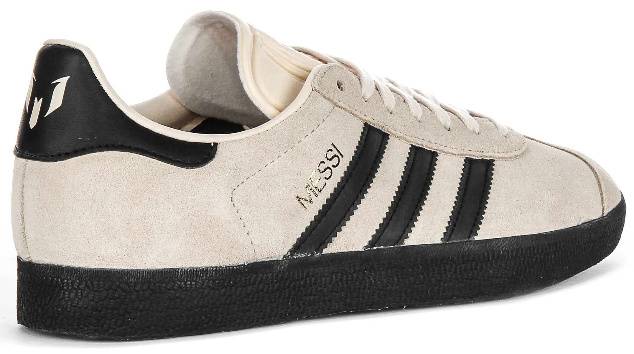 Adidas Gazelle X Messi in beige-schwarzen Schuhen Adidas