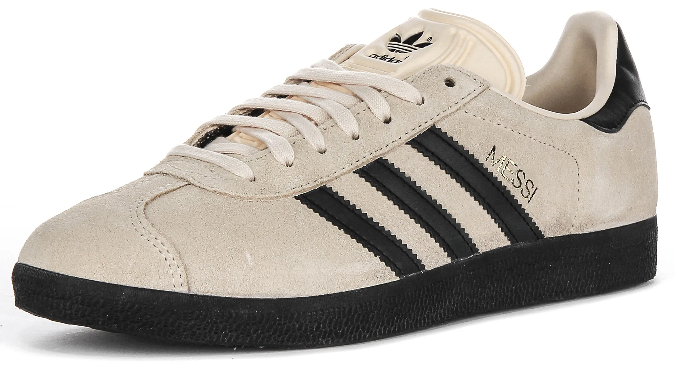 Adidas Gazelle X Messi in beige-schwarzen Schuhen Adidas