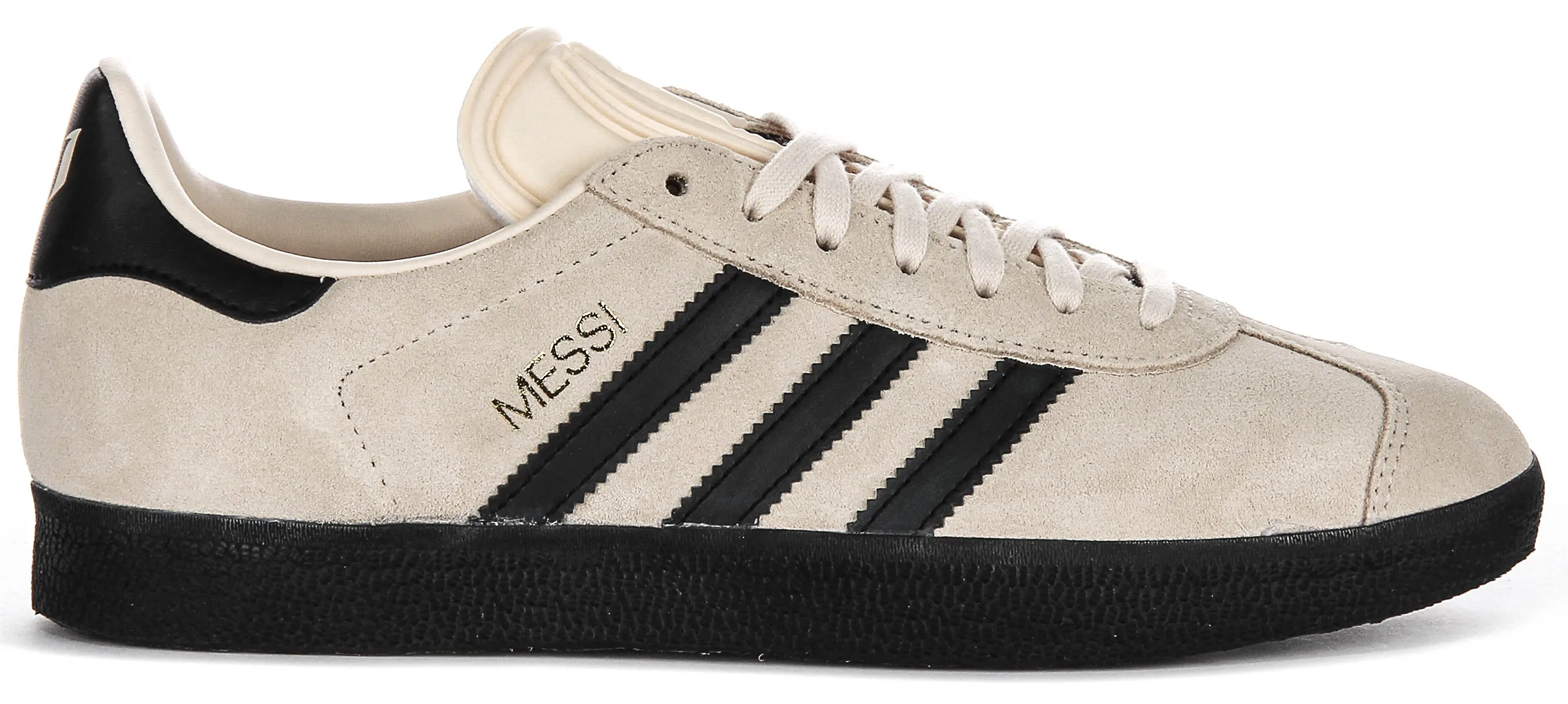 Adidas Gazelle X Messi in beige-schwarzen Schuhen Adidas