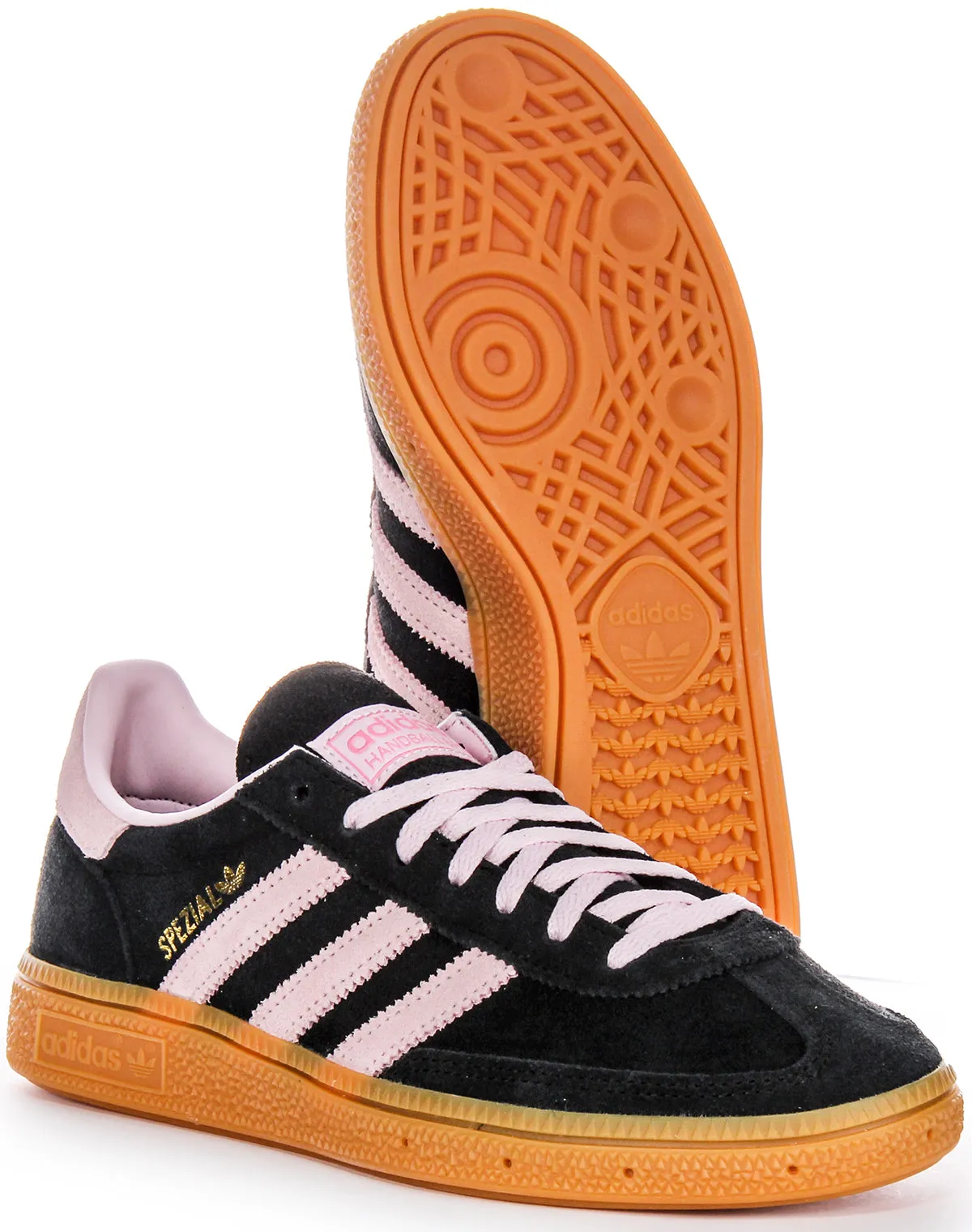 Adidas Handball Spezia in Schwarz-Rosa für Damen Schuhe Adidas