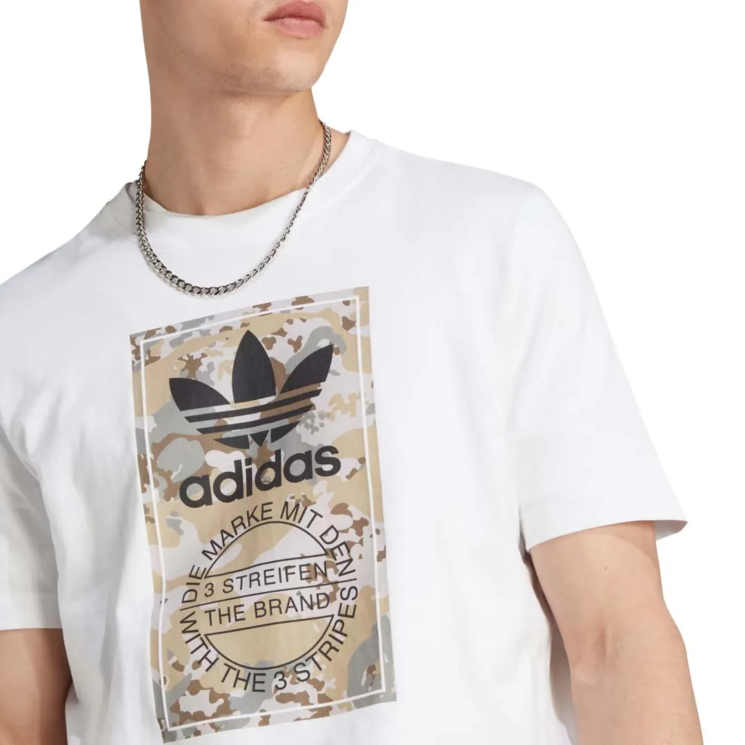 adidas - Herren T-Shirt mit Camouflage-Print und Zungenetikett (IL5119)