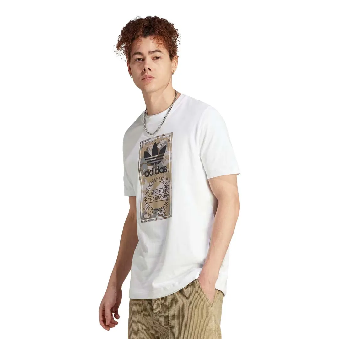 adidas - Herren T-Shirt mit Camouflage-Print und Zungenetikett (IL5119)