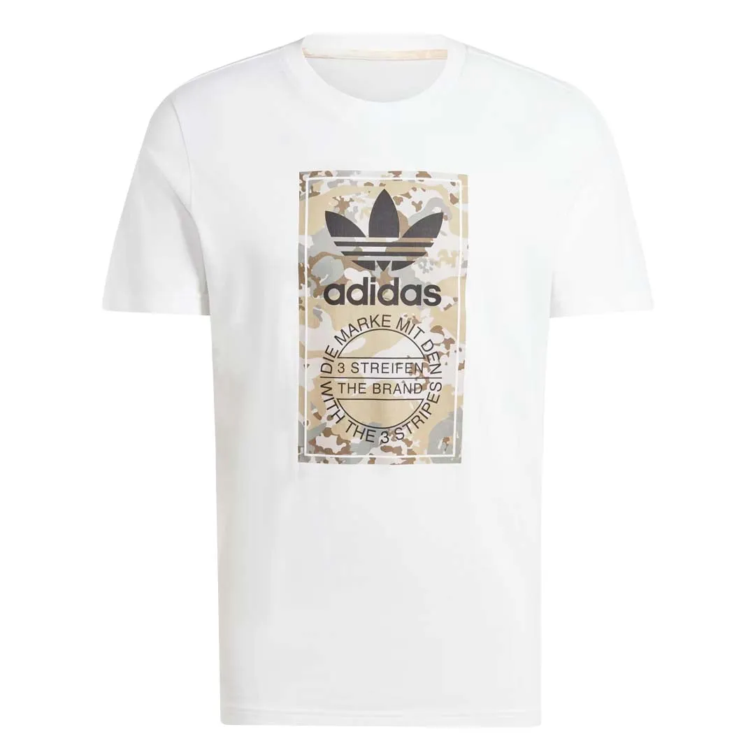 adidas - Herren T-Shirt mit Camouflage-Print und Zungenetikett (IL5119)