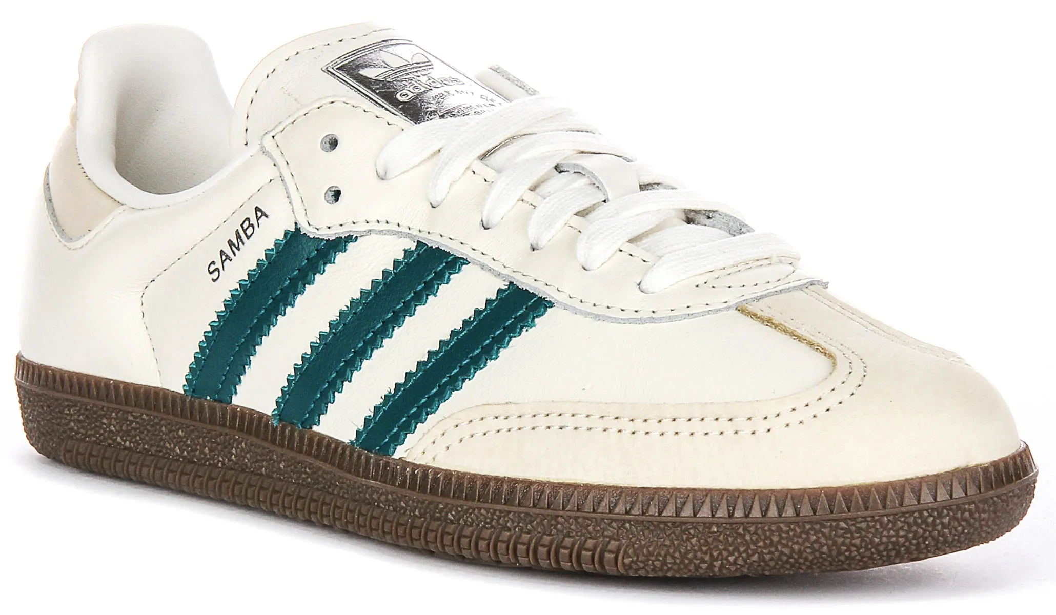 Adidas Samba OG in Creme-Grün für Damenschuhe Adidas