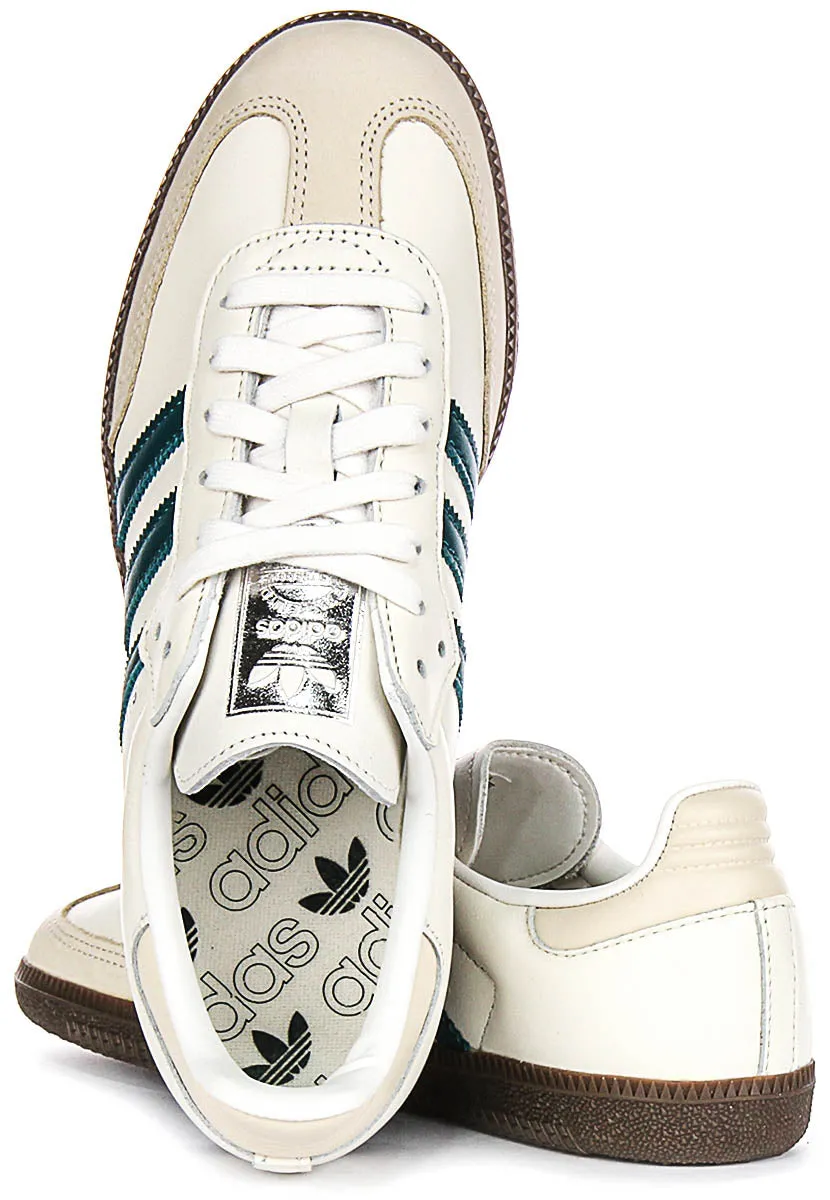 Adidas Samba OG in Creme-Grün für Damenschuhe Adidas