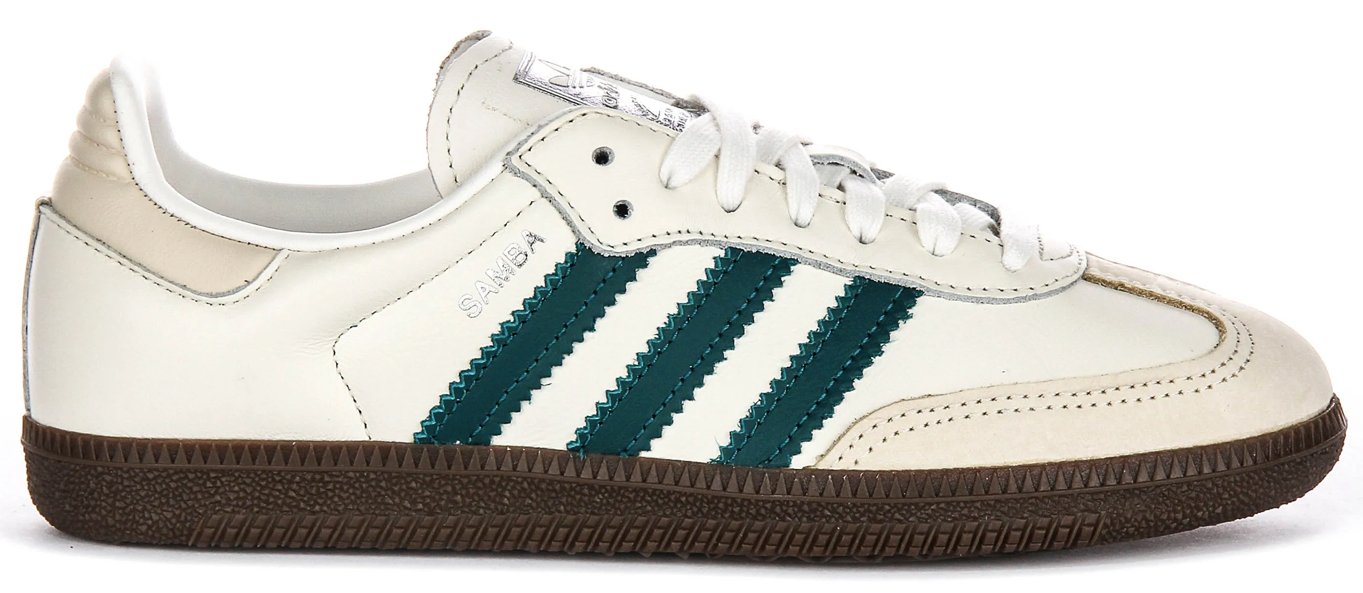 Adidas Samba OG in Creme-Grün für Damenschuhe Adidas