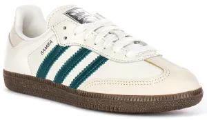 Adidas Samba OG in Creme-Grün für Damenschuhe Adidas