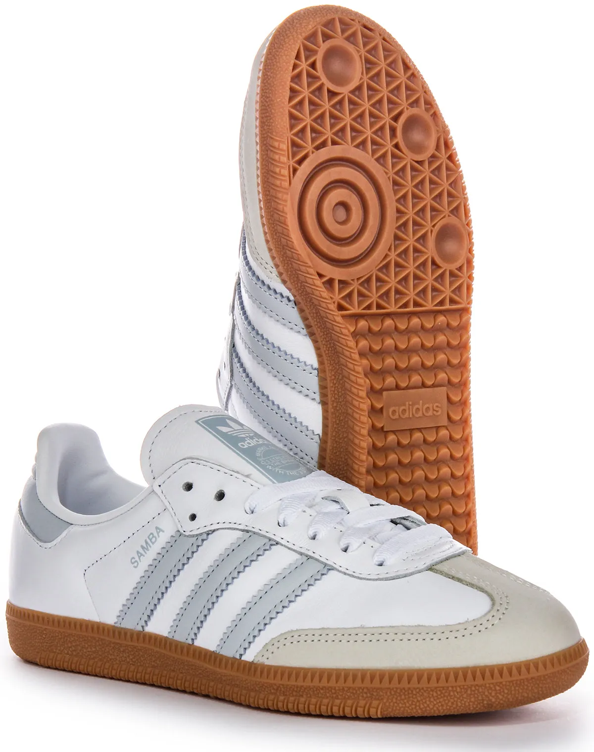 Adidas Samba OG in Weiß Grau für Damen Schuhe Adidas