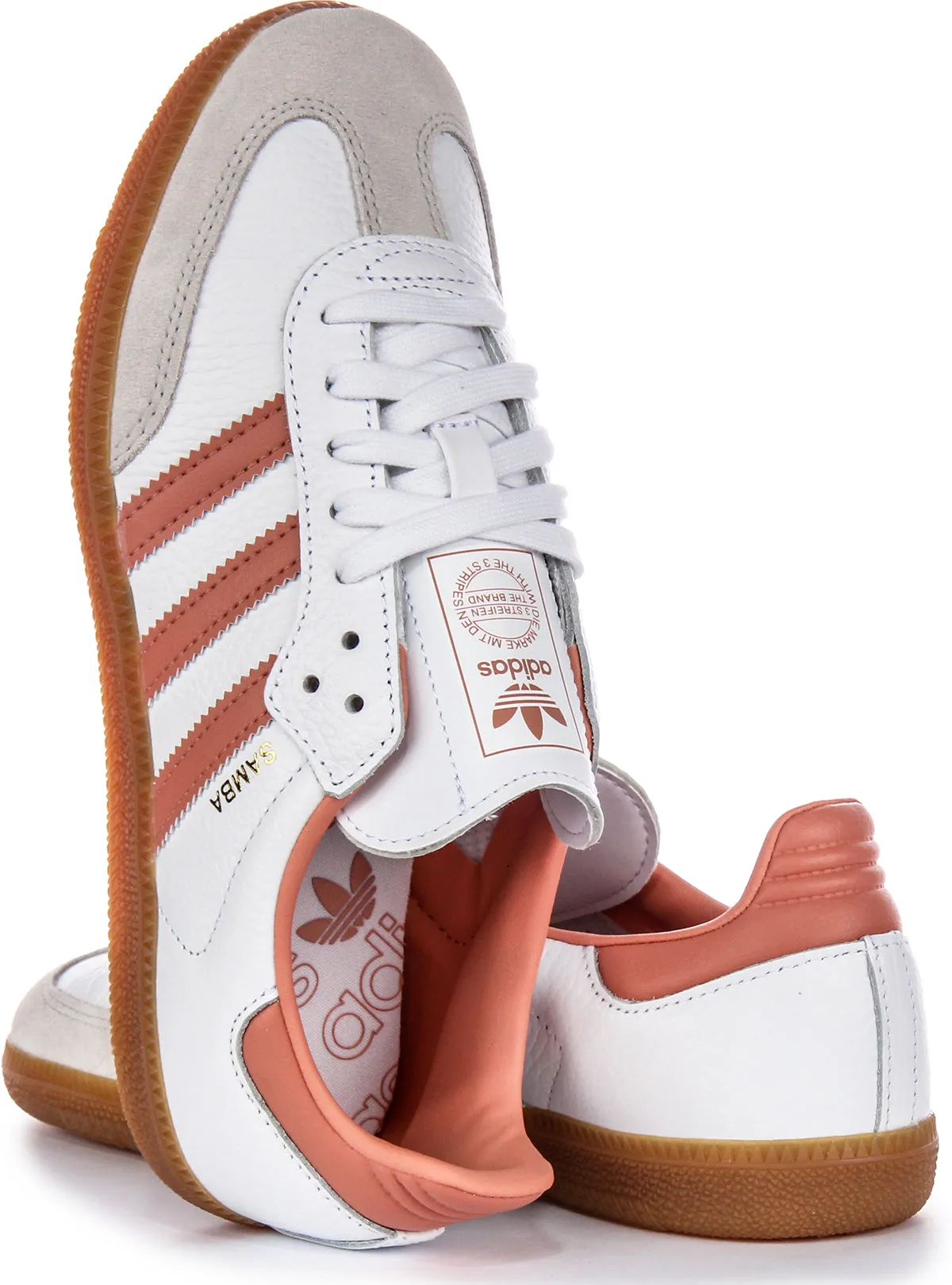 Adidas Samba OG in Weiß-Rosa für Damen Schuhe Adidas
