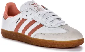 Adidas Samba OG in Weiß-Rosa für Damen Schuhe Adidas