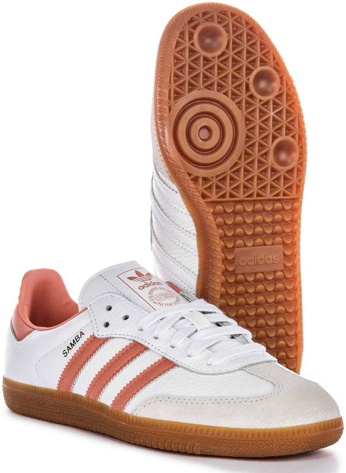 Adidas Samba OG in Weiß-Rosa für Damen Schuhe Adidas