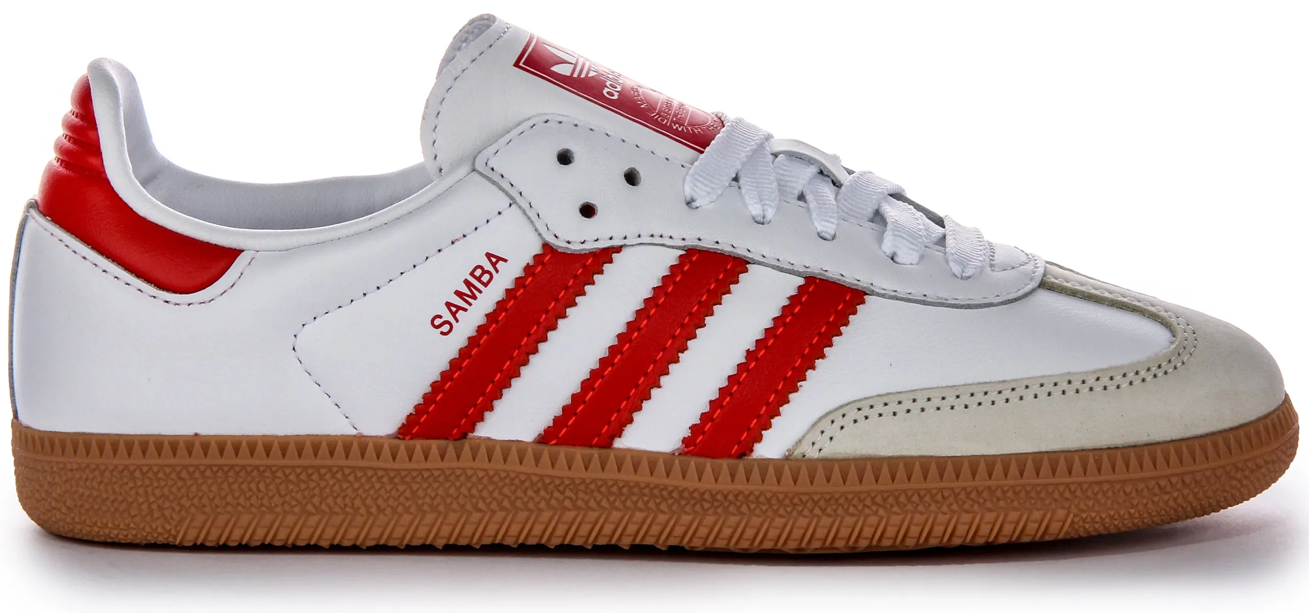 Adidas Samba OG in Weiß-Rot für Damen Schuhe Adidas