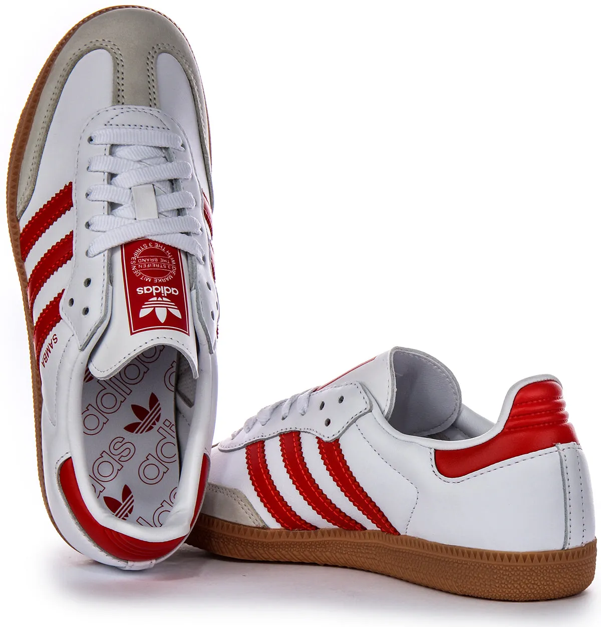 Adidas Samba OG in Weiß-Rot für Damen Schuhe Adidas