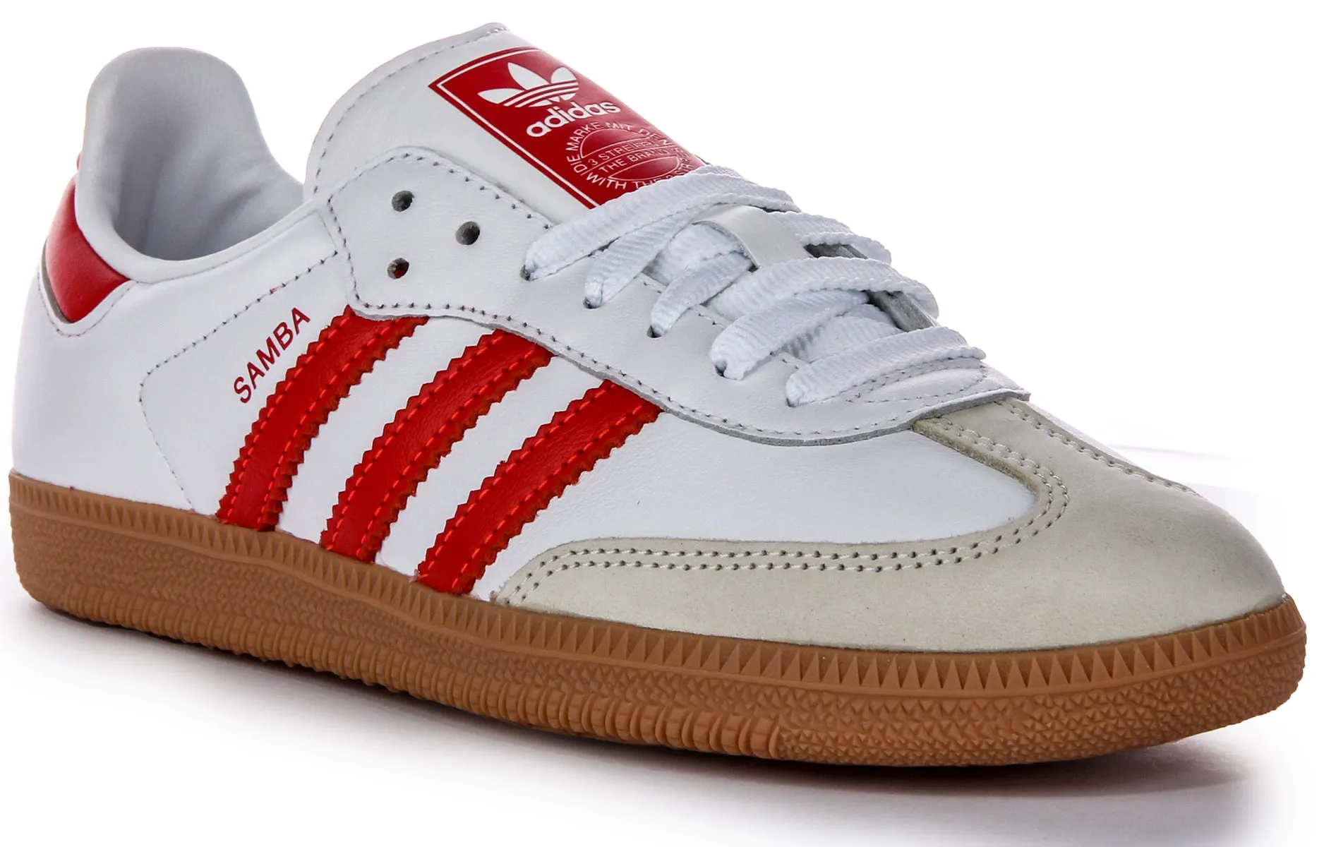 Adidas Samba OG in Weiß-Rot für Damen Schuhe Adidas