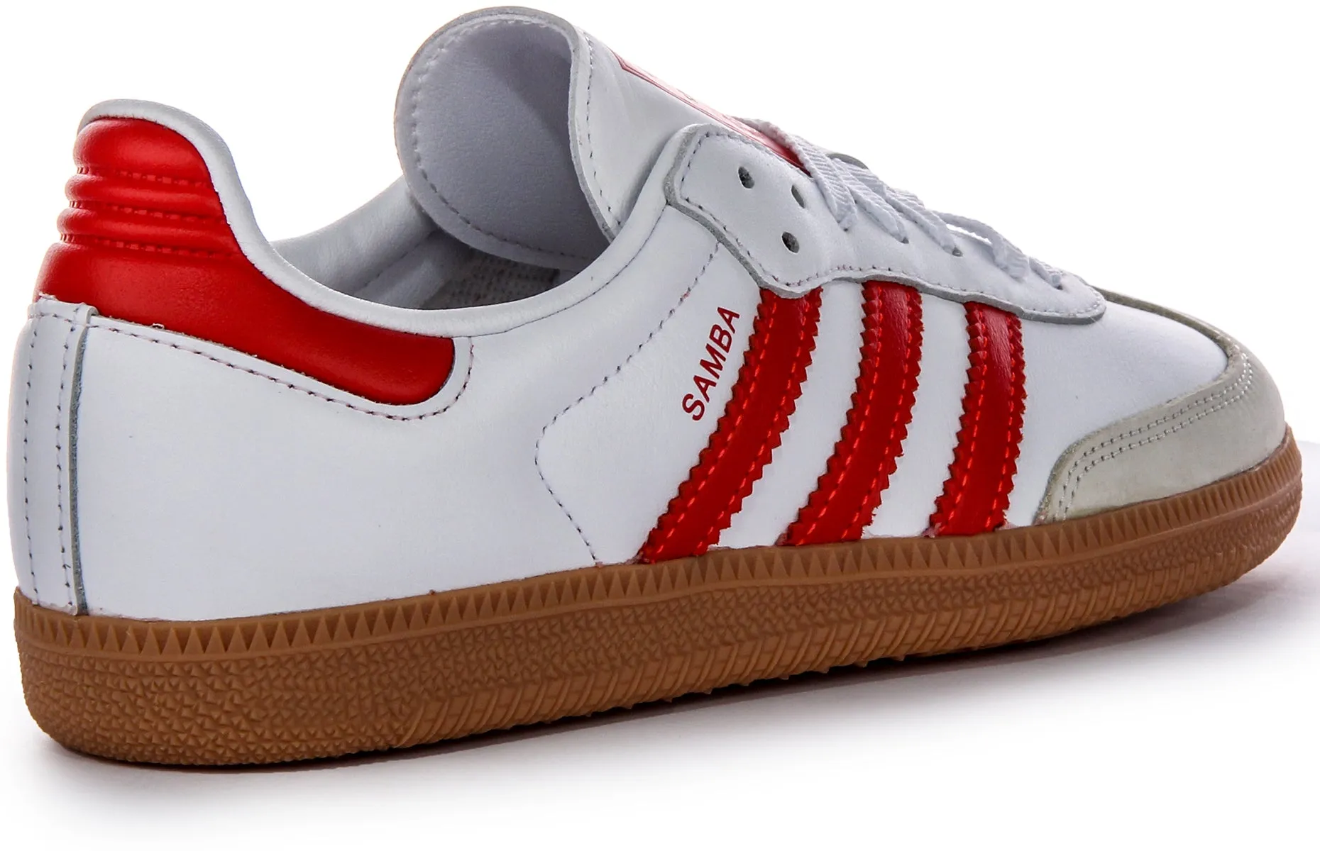Adidas Samba OG in Weiß-Rot für Damen Schuhe Adidas