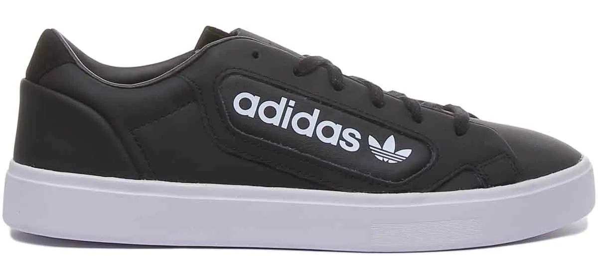 Adidas Elegante Lederturnschuhe In Schwarz Weiß Für Damen Schuhe Adidas
