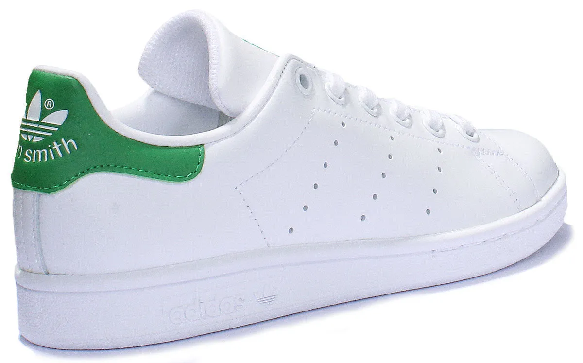 Adidas Stan Smith Leder-Turnschuhe in Weiß Grün für Damen Schuhe Adidas