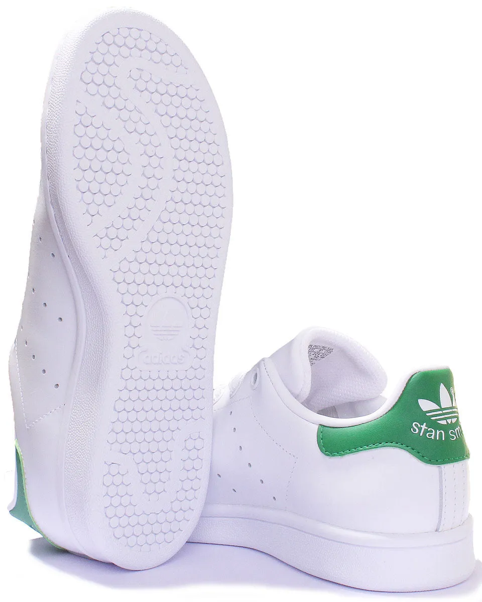 Adidas Stan Smith Leder-Turnschuhe in Weiß Grün für Damen Schuhe Adidas