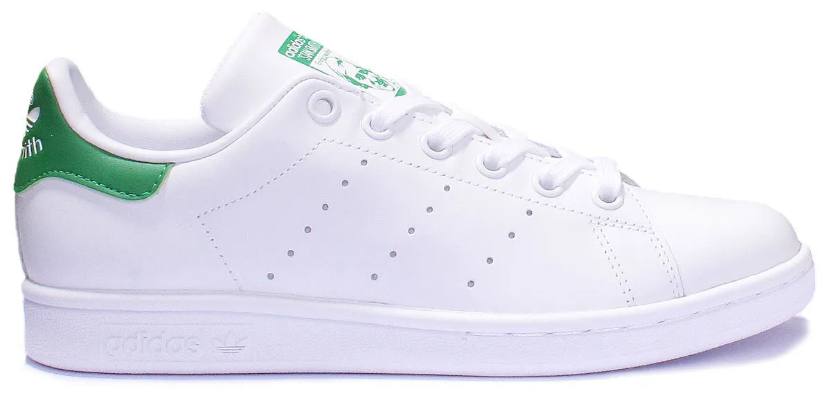 Adidas Stan Smith Leder-Turnschuhe in Weiß Grün für Damen Schuhe Adidas