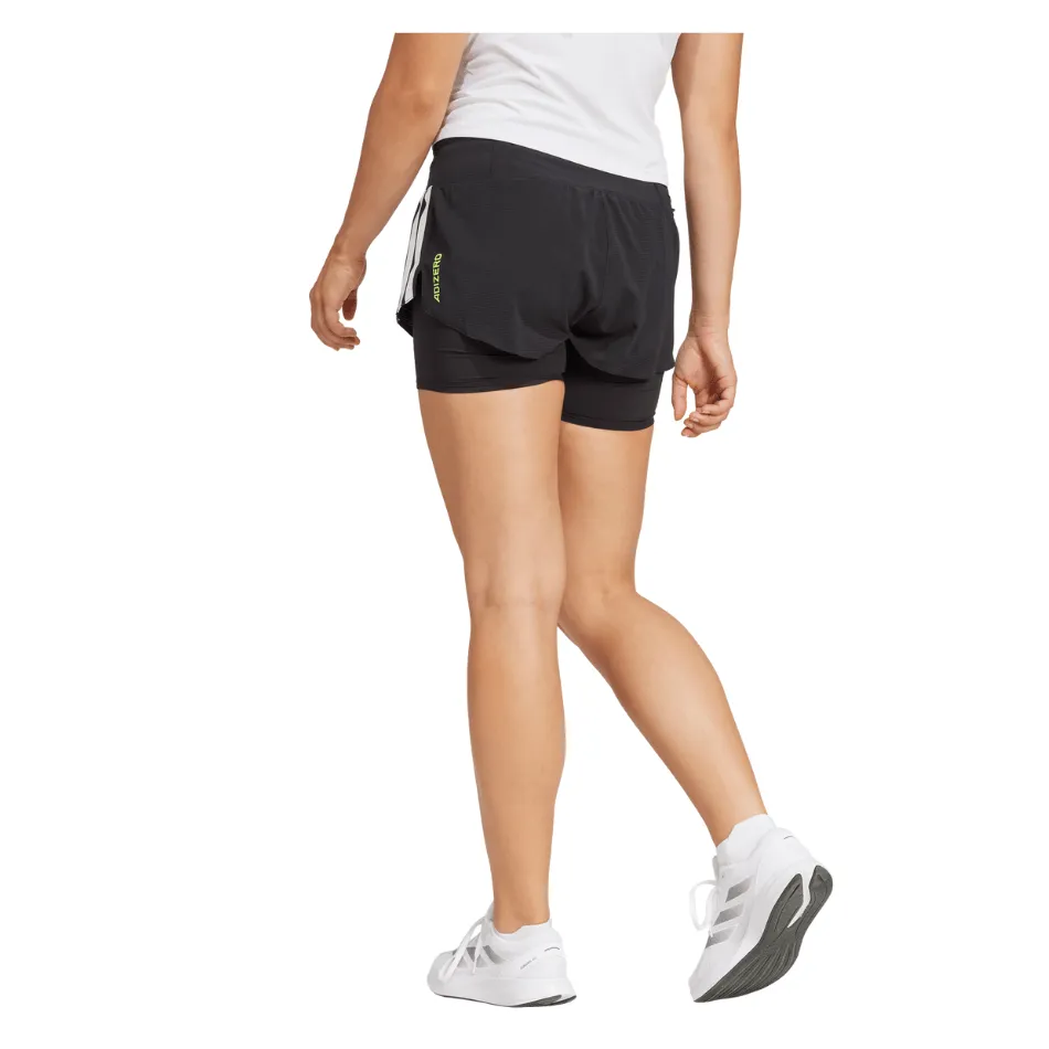 Adidas Damen Adizero 2 in 1 Shorts in Schwarz SS25 Schuhe_Adidas