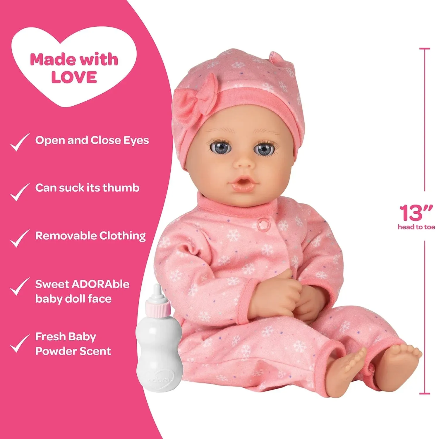 Adora Baby Spielzeit Kuschelige Schneeflocken-Puppe