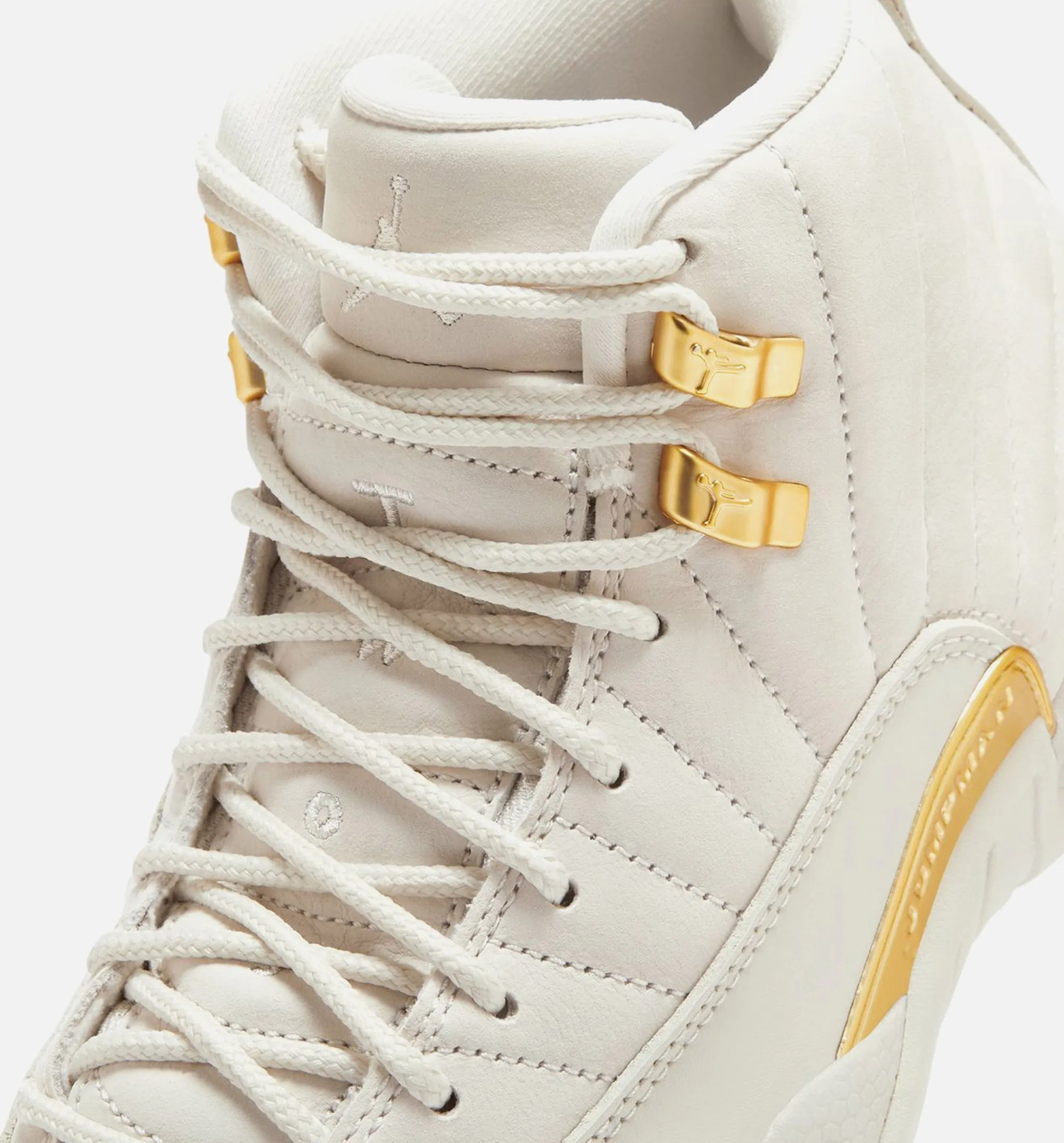 Air Jordan 12 Retro Phantom Damen Lifestyle-Schuh - Phantom/Metallic Gold/Weiß