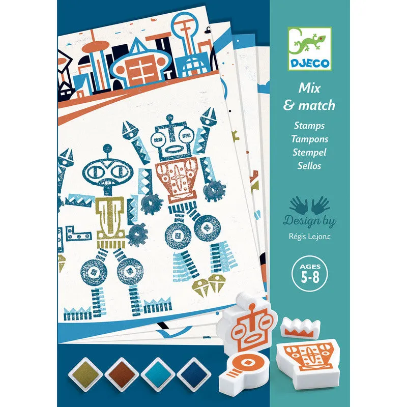 Alien-Robots-Stempel-Set