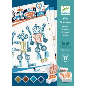 Alien-Robots-Stempel-Set