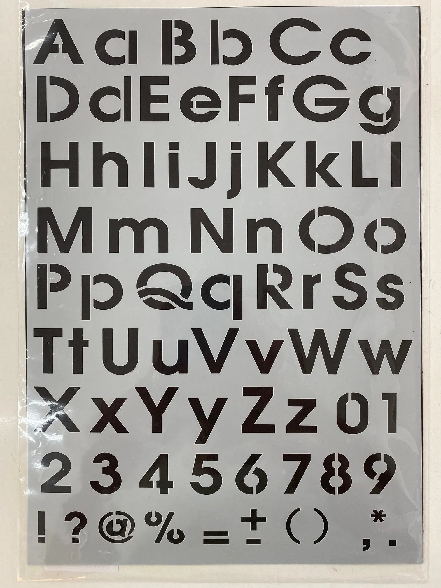 Alphabet-Schablonenset