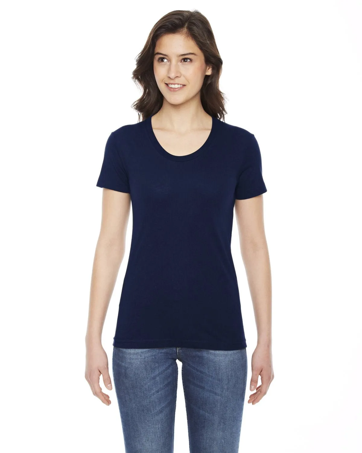 American Apparel BB301W Damen Kurzarm-Rundhalsausführung aus Polyester-Baumwolle-Mischgewebe