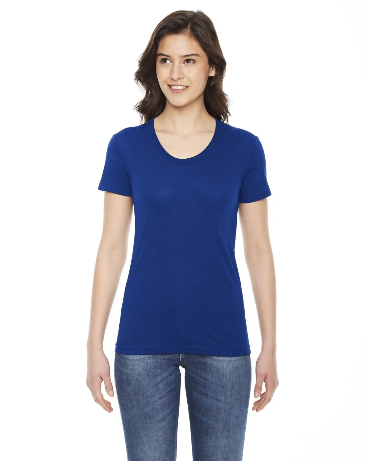 American Apparel BB301W Damen Kurzarm-Rundhalsausführung aus Polyester-Baumwolle-Mischgewebe
