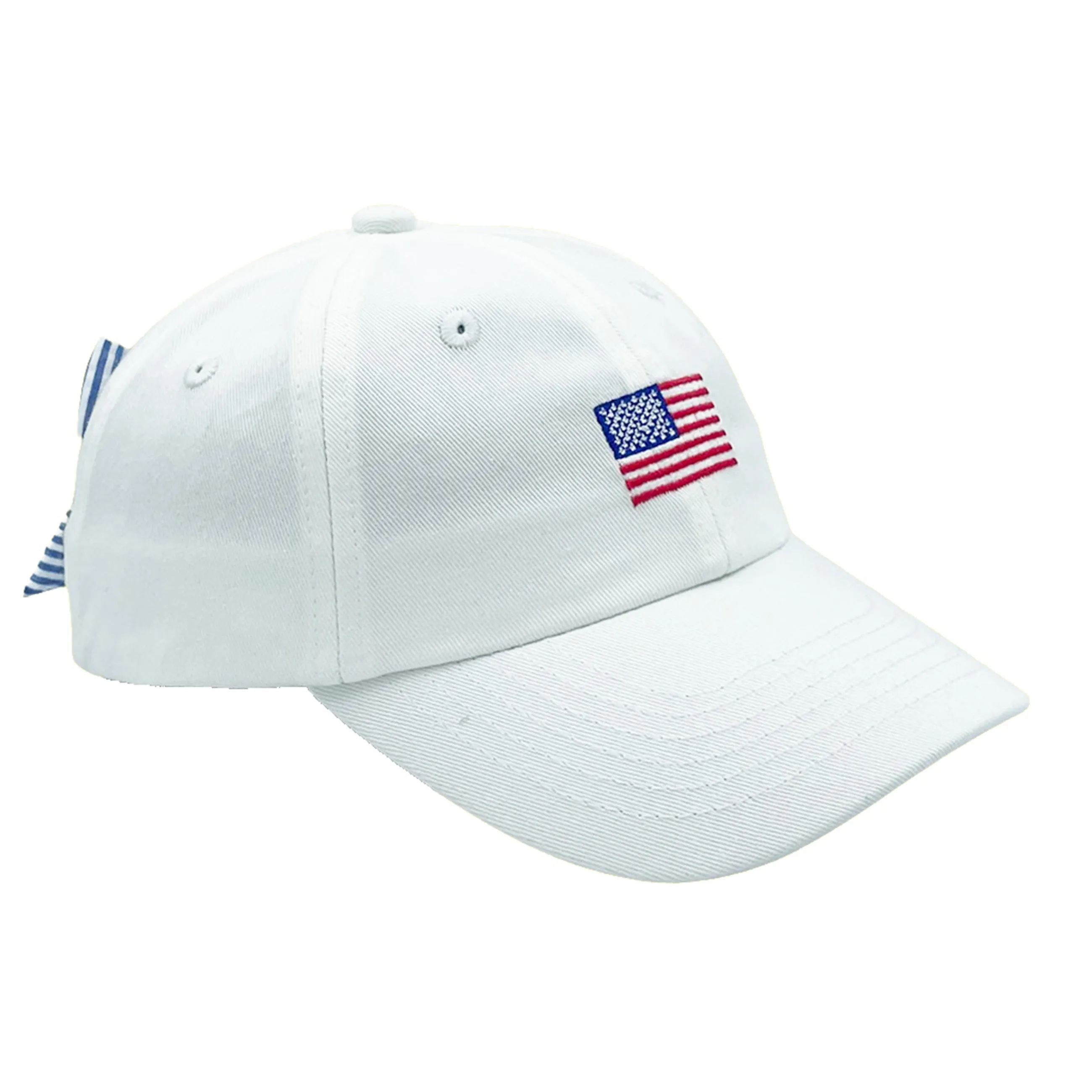Amerikanische Flagge Schleifen Baseballmütze (Mädchen) Babykids_Bits-Bows