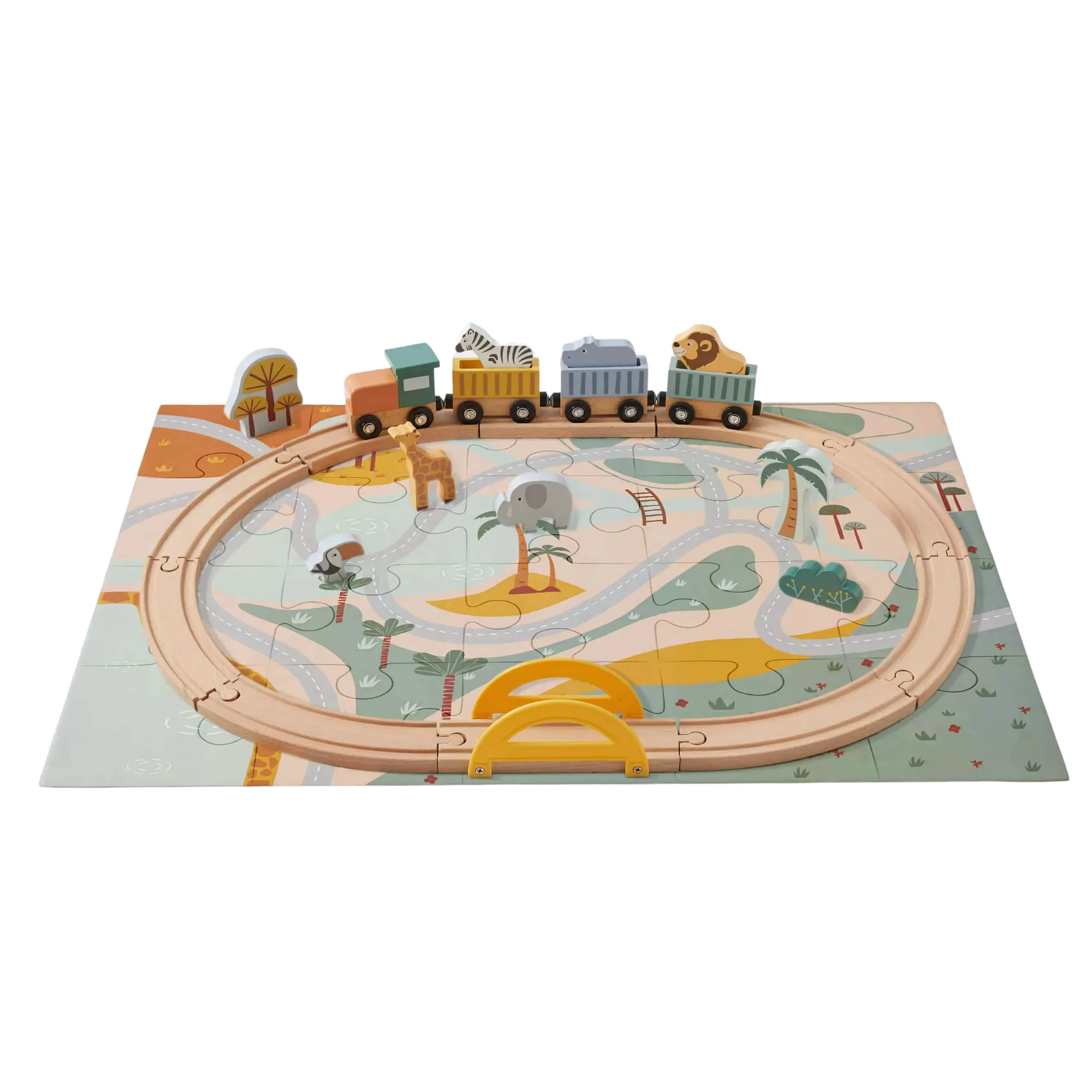 Tier-Puzzle | Zug-Set